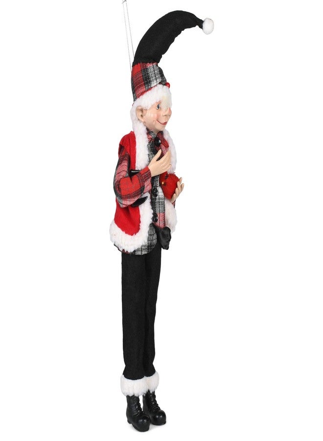 RAZ Imports Mister Snowman 16" Posable Elf Asst of 2 w/Cardinal Bird - Image 2
